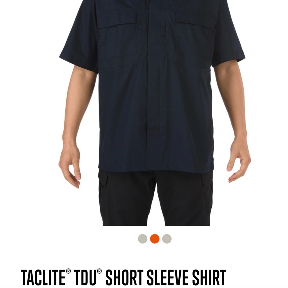 5.11 Tactical Black Taclite TDU Short Sleeve Shirt